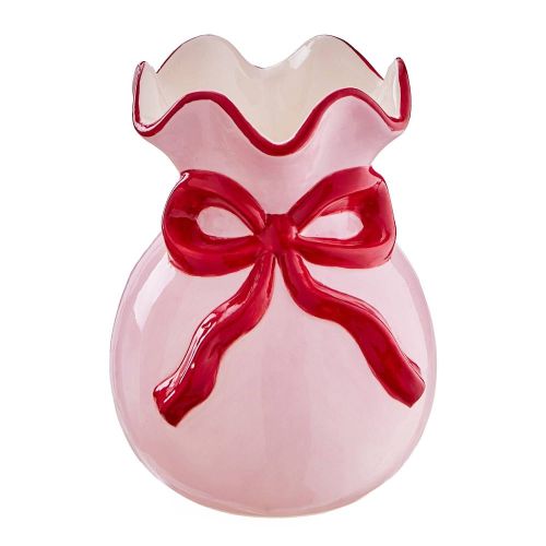 PRESENT - βάζο κεραμικό με φιόγκο 13cm