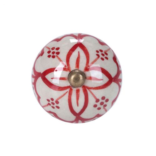 OPEN - πόμολο, κόκκινο/λευκό