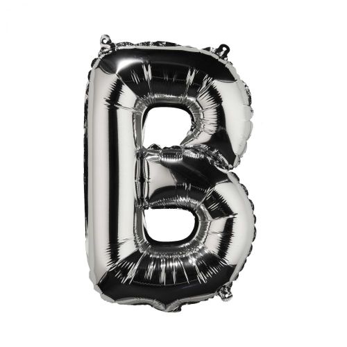 UPPER CLASS - μπαλόνι ασημί "B"