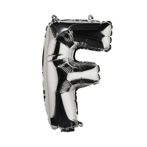 UPPER CLASS - μπαλόνι ασημί "F"