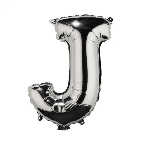UPPER CLASS - μπαλόνι ασημί "J"