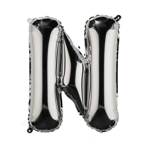 UPPER CLASS - μπαλόνι ασημί "N"