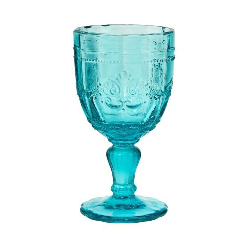 VICTORIAN - ποτήρι κολωνάτο τιρκουάζ 230 ml