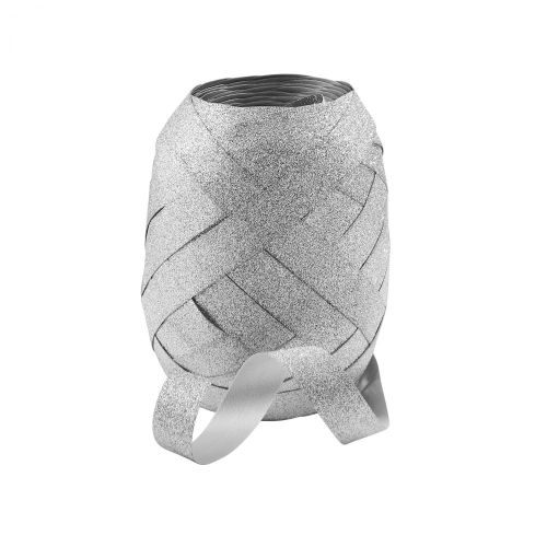 CURLS - κορδέλα 20m ασημί γκλίτερ