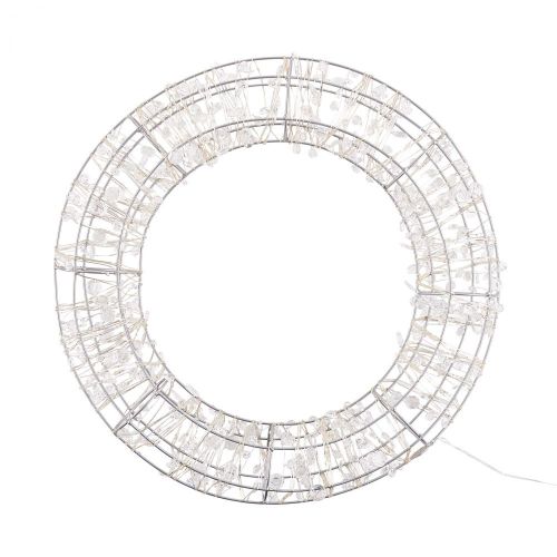 X-MAS - στεφάνι με διακόσμηση και φωτάκια led