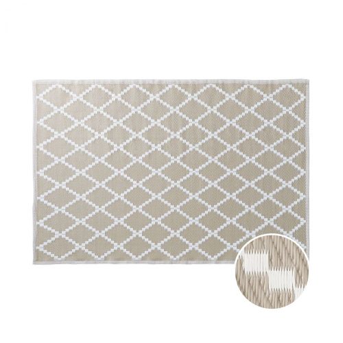 COLOUR CLASH - χαλί κατάλληλο για εσωτερικούς και εξωτερικούς χώρους με ρόμβους φυσικό 180x120