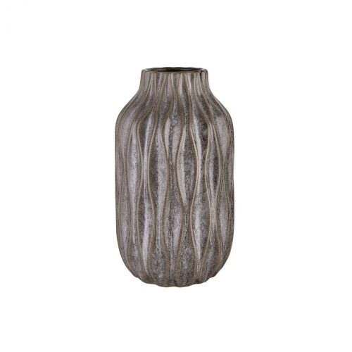 NORDIC SEA - βάζο κεραμικό γκρι 11,5cm