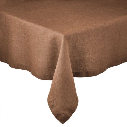 RIGA LINEN - τραπεζομάντηλο 160x160cm cinnamon