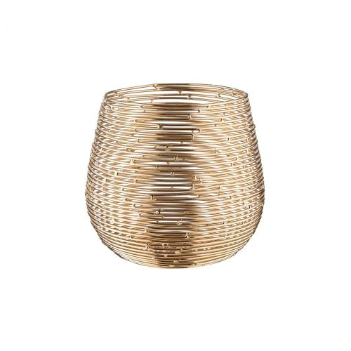 TWINE LIGHT - κηροπήγιο για ρεσό 12,5cm, χρυσό