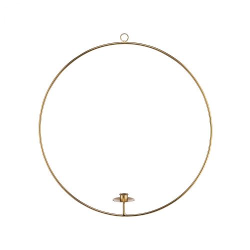 LUNA - διακοσμητικό κρεμαστό κηροπήγιο 40cm, χρυσό