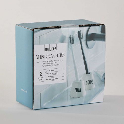MINE & YOURS - βάση οδοντόβουρτσας σετ 2 τεμάχια