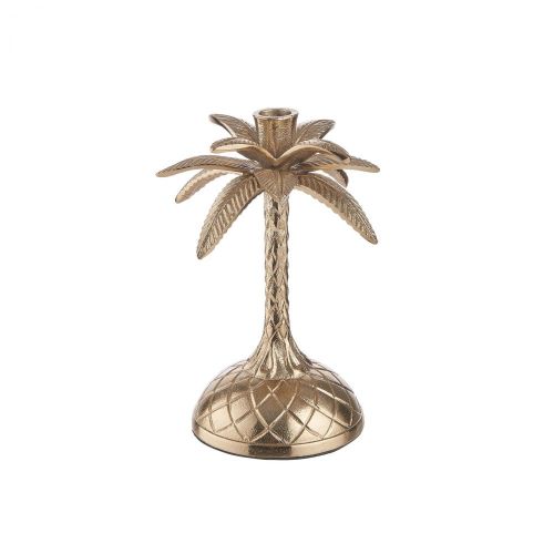 GOLDEN NATURE - κηροπήγιο, φοίνικας 23cm