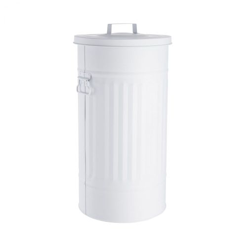 ZINC - κάδος μεταλικός  40 L λευκό