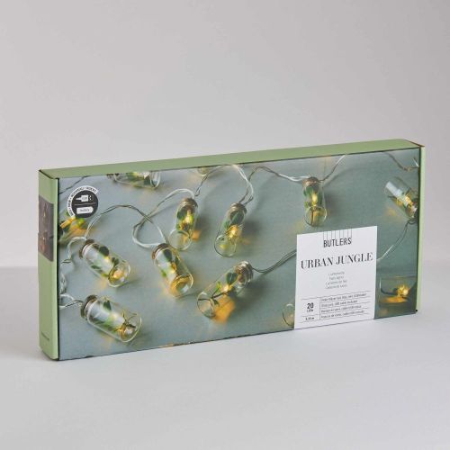 URBAN JUNGLE - LED 20 λάμπες σε "βαζάκια" και με καλώδιο USB