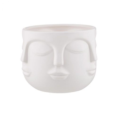 ARTIST - κασπό με σχέδιο πρόσωπο Δ13cm,  λευκό