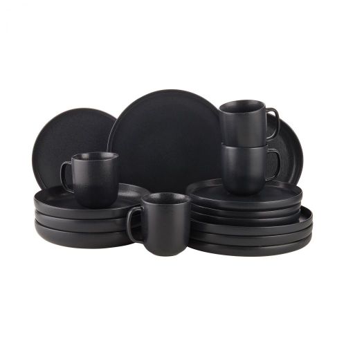 CASA NOVA - σετ σερβίτσιο 16 τεμαχίων μαύρο