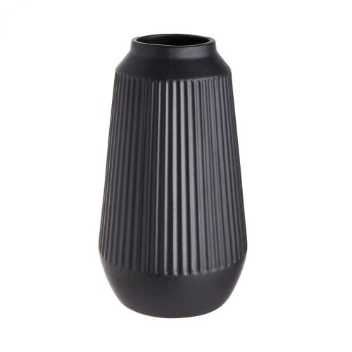 FINJA - βάζο κεραμικό 32cm, μαύρο