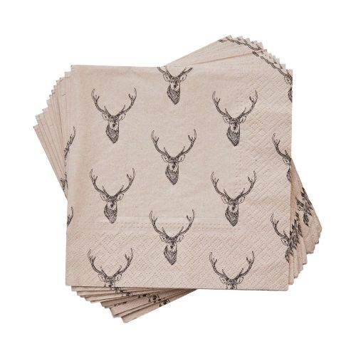 APRES - χαρτοπετσέτα από ανακυκλωμένο χαρτί με μοτίβα ελαφιών