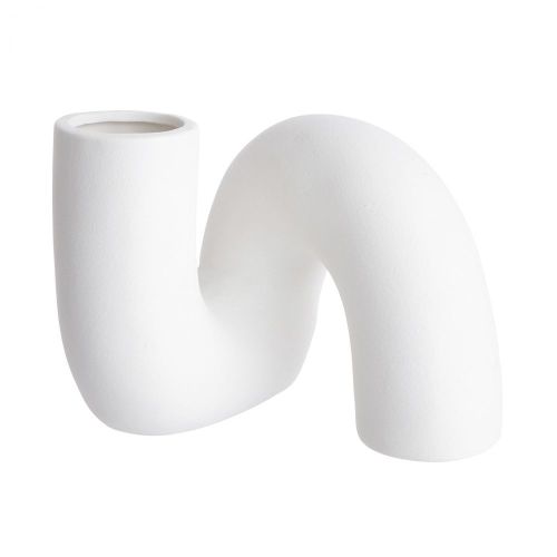 PIPE - βάζο κεραμικό, λευκό