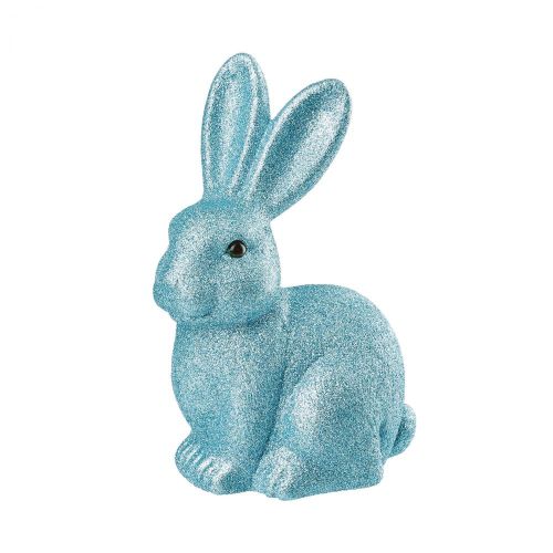 EASTER - Πασχαλινό λαγουδάκι γκλίτερ 22cm μπλε