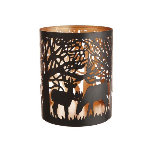 LUMINOUS - κηροπήγιο με μοτίβο "Δάσος" 13cm