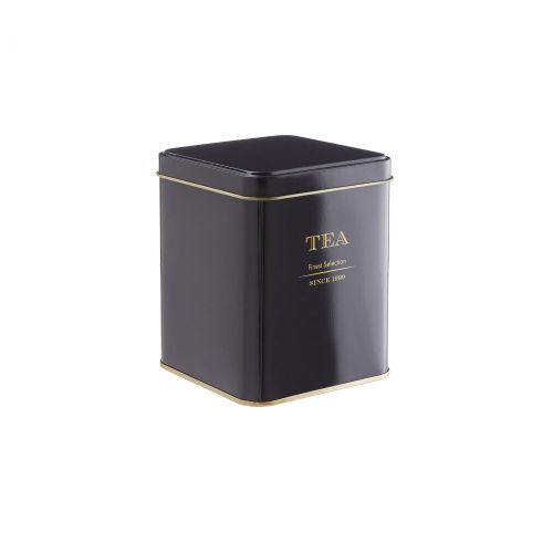 TIN TIN - κουτί μεταλλικό για τσάι, ανθρακί