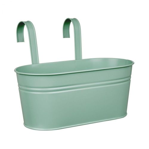 ZINC - ζαρντινιέρα κρεμαστή 33cm, πράσινο 'jade'