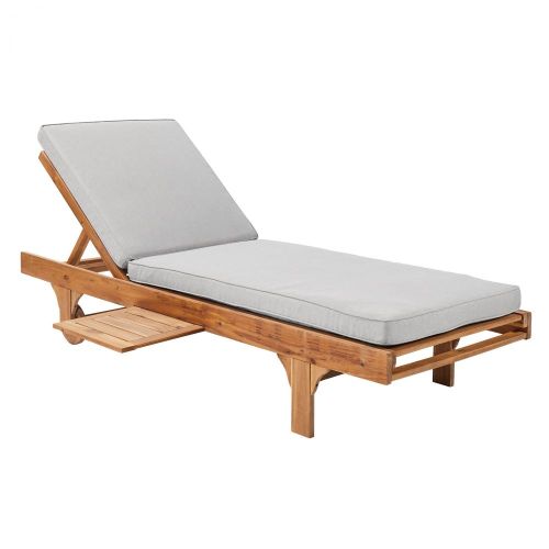 SOMERSET - ξαπλώστρα με στρώμα και επεκτεινόμενο τραπεζάκι