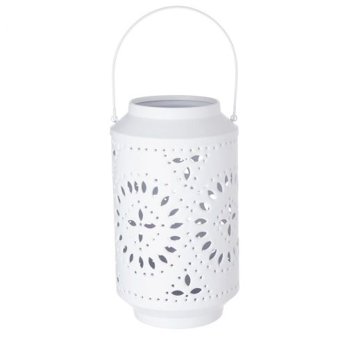 IBIZA - φανάρι μεταλλικό 30cm, λευκό