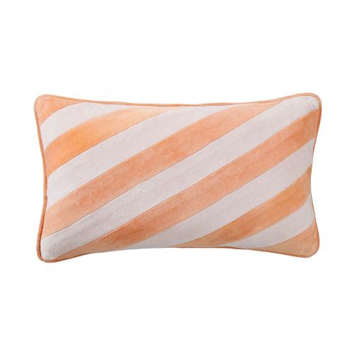 VACANZA - μαξιλάρι με πορτοκαλί ρίγες 35x60 cm