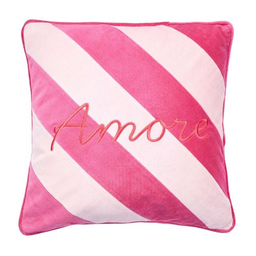 VACANZA - μαξιλάρι "amore" ροζ 47x47cm