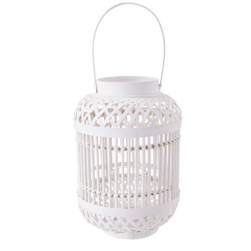 BAMBOO NIGHTS - φανάρι Υ30cm, λευκό