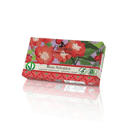 LA DISPENSA - φυτικό σαπούνι 100gr SOAP MOSAICO "WILD ROSE"