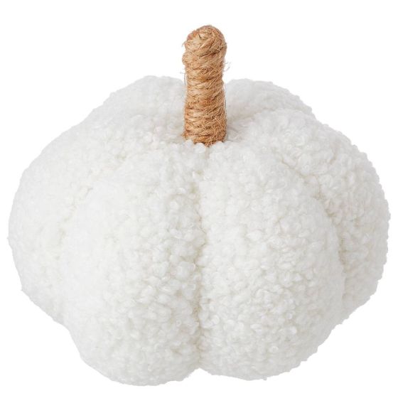 PUMPKIN - διακοσμητική κολοκύθα 12cm, κρεμ