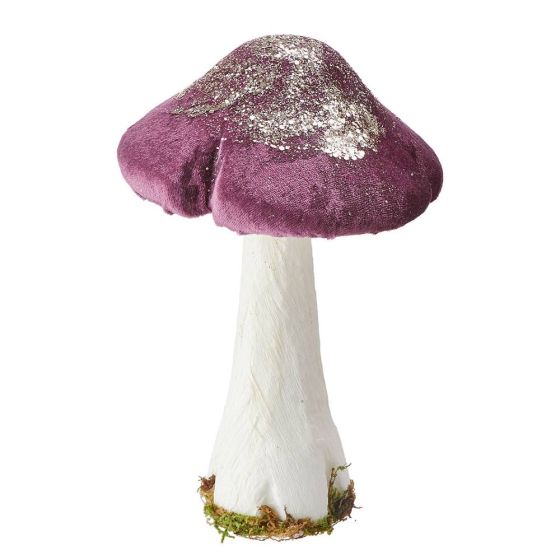 ENCHANTED FOREST - διακοσμητικό μανιτάρι 24cm, μωβ