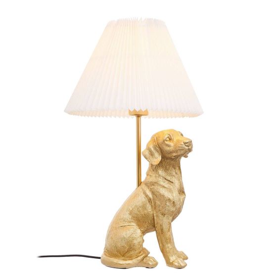 EL BELLO - φωτιστικό επιτραπέζιο ''σκύλος'', χρυσό