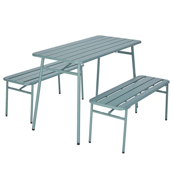 LINESIDE - σετ τραπέζι με 2 παγκάκια