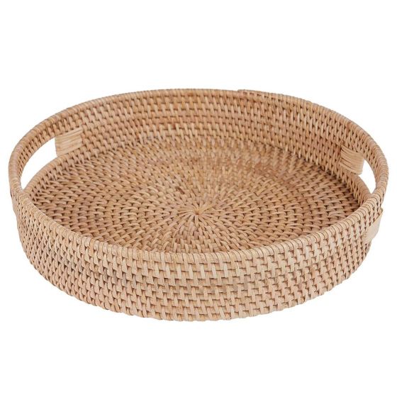 RONDA - δίσκος σερβιρίσματος στρογγυλός από rattan 30x6 cm