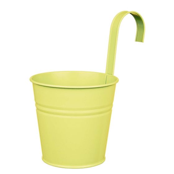 ZINC - κρεμαστό κασπό Δ13cm, κίτρινο