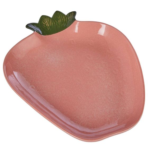 STRAWBERRY - διακοσμητική πιατέλα κεραμική