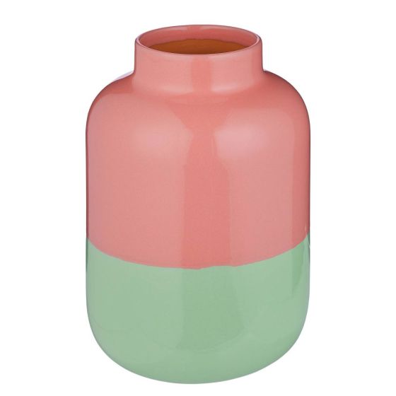 TWO TONE - βάζο από τερακότα 22cm, ροζ