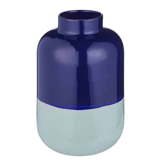 TWO TONE - βάζο από τερακότα 35cm, μπλε