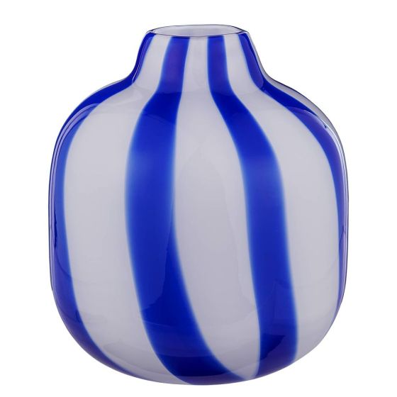 SOLERO - βάζο γυάλινο Δ20cm Υ26cm, μπλε