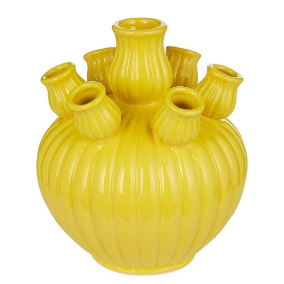 ARRANGEMENT - βάζο κεραμικό 20cm, κίτρινο