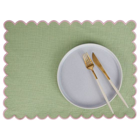 SUMMER CHEER - σουπλά πράσινο/ροζ