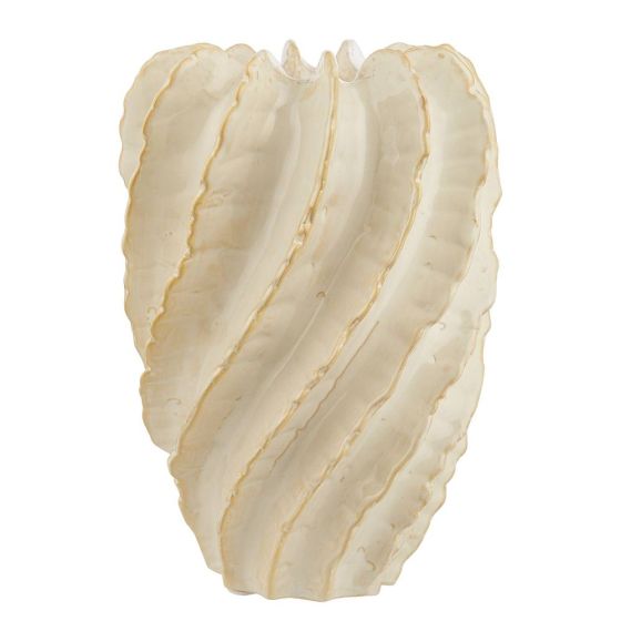 ORGANIC - βάζο 26cm, μπεζ