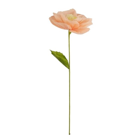 BLOOM - διακοσμητικό "λουλούδι" από χαρτί Υ80cm, πορτοκαλί