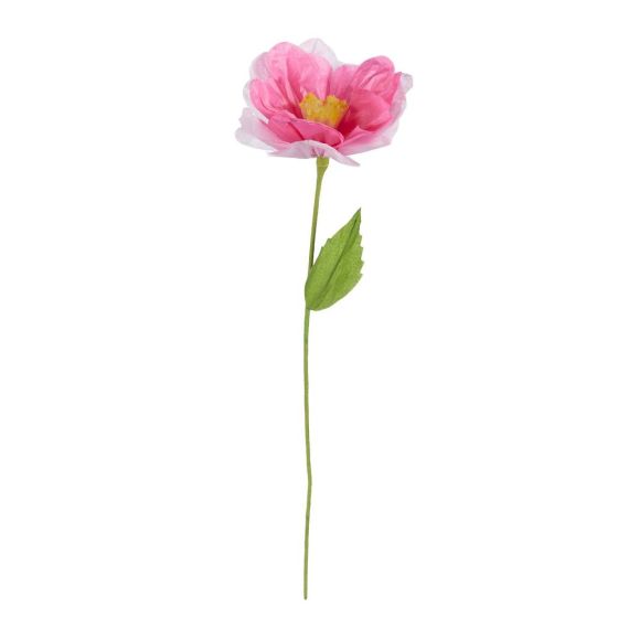 BLOOM - διακοσμητικό "λουλούδι" από χαρτί Υ80cm, ροζ