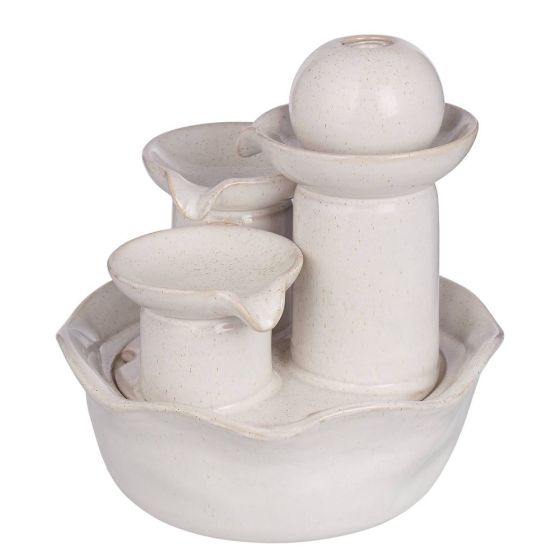 BALANCE - συντριβάνι επιτραπέζιο σε μοντέρνο σχεδιασμό, κρεμ