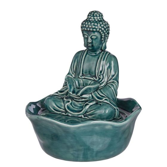 BALANCE - συντριβάνι επιτραπέζιο "Buddha", πράσινο